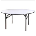 free sample wholesale foldable plywood banquet round table wedding table